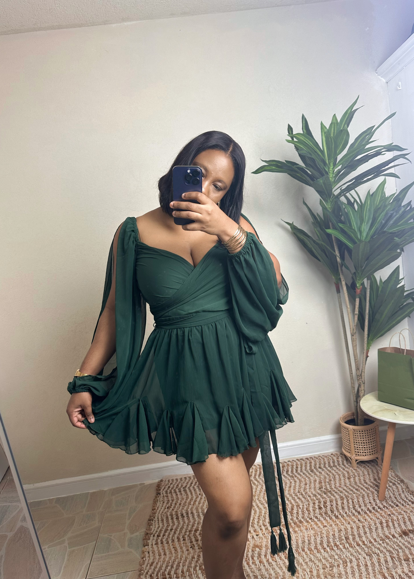 Rise Hunter Green Romper