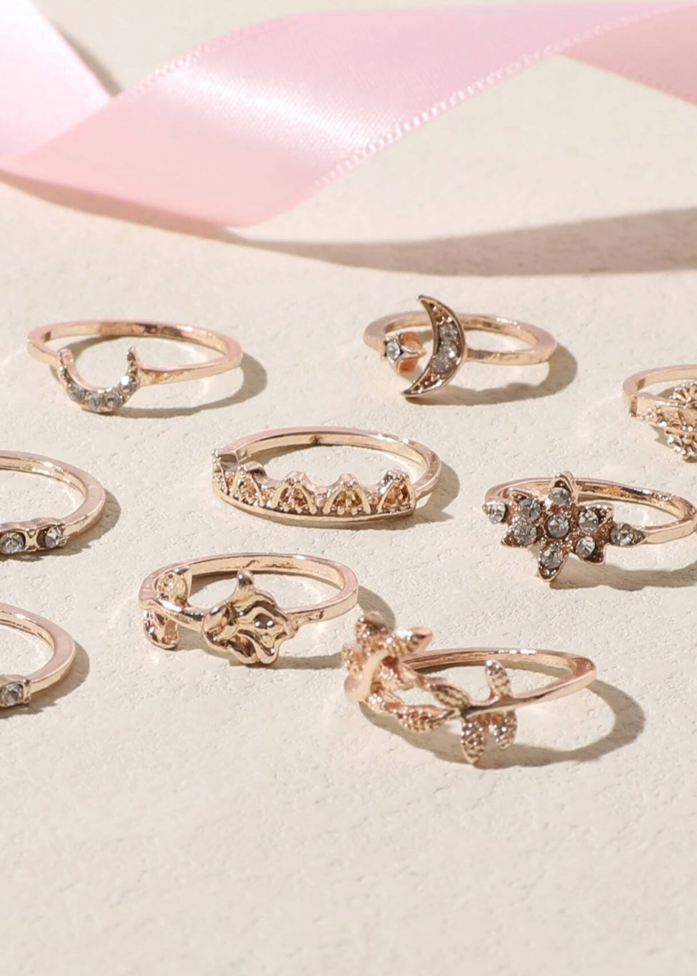Purr 9pcs Ring Set