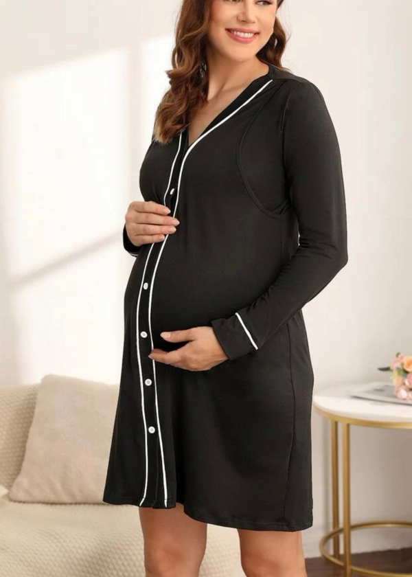 Oh so Cozy Nursing Maternity Dress