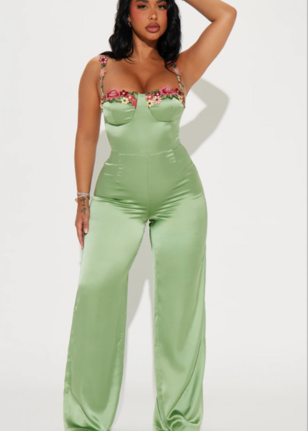 Oh Gorg Satin Jumpsuit