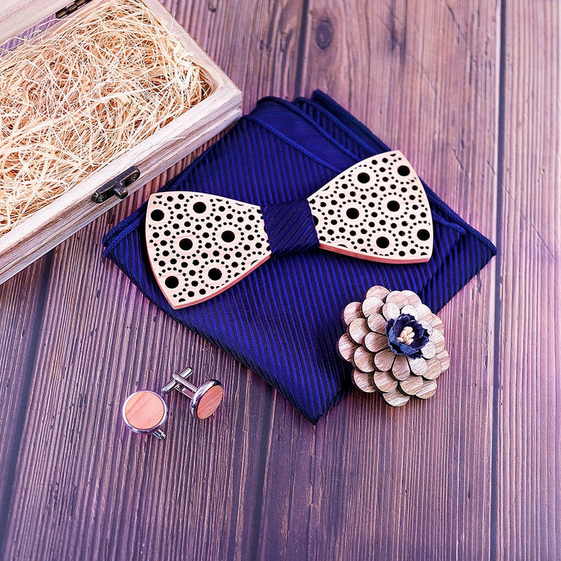 Changes Wooden Bow Tie Set