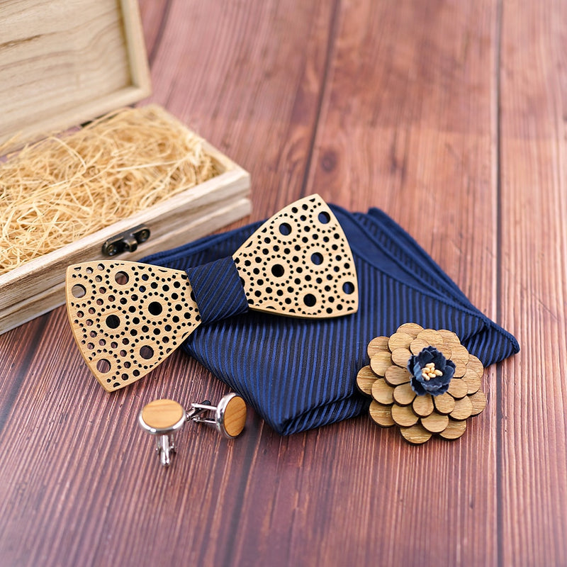 Changes Wooden Bow Tie Set