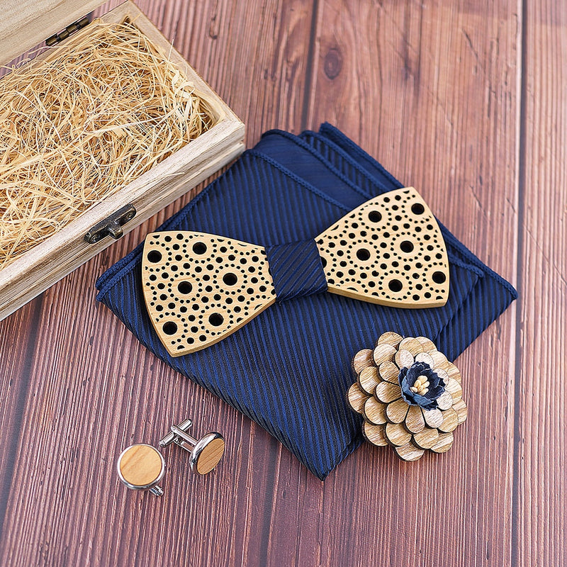 Changes Wooden Bow Tie Set