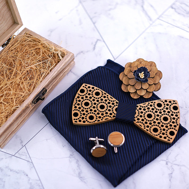 Changes Wooden Bow Tie Set