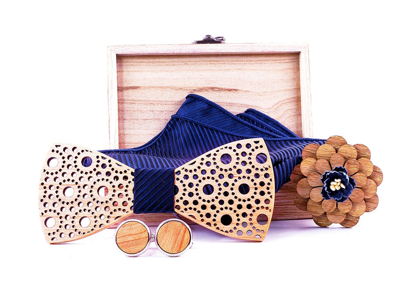 Changes Wooden Bow Tie Set