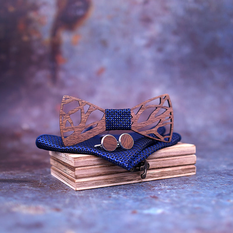 Mario Wooden Bow Tie Set