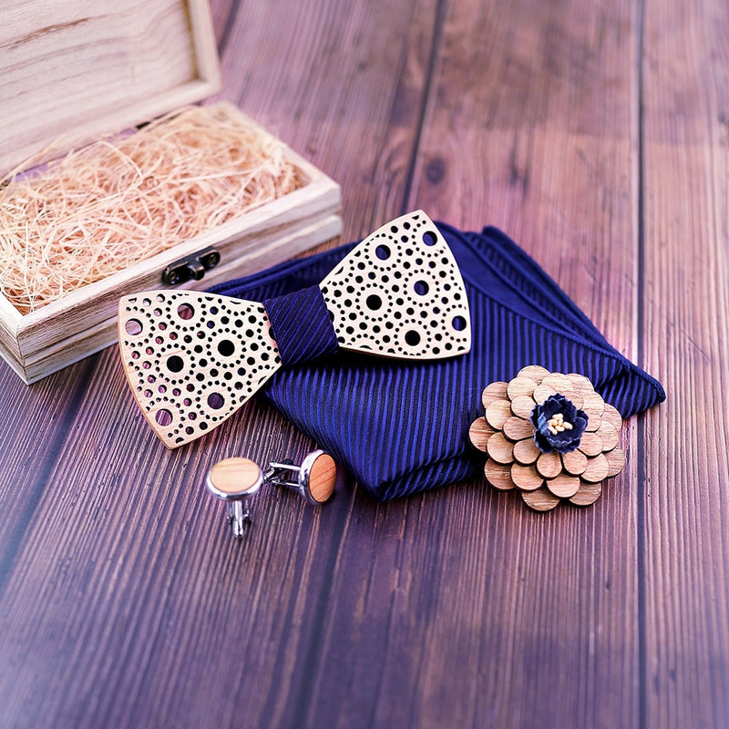 Changes Wooden Bow Tie Set